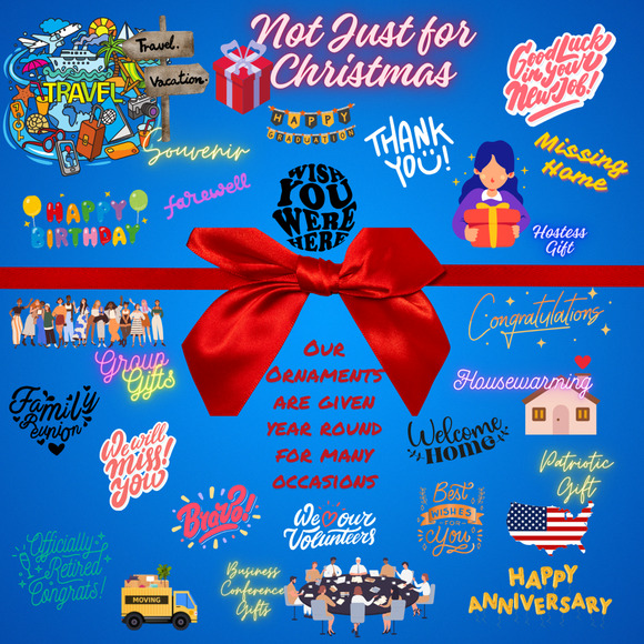 God Bless America Ornament Colored Brass Patriotic USA Flag Eagle Red White Blue - Picture 6 of 6